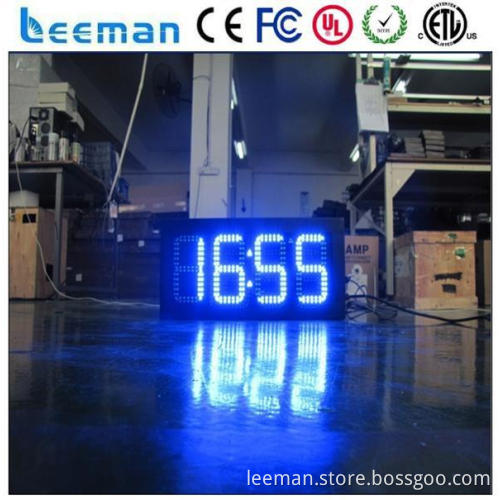 time and temperature led display digital countdown display 7 segment led large digital wall clock time display